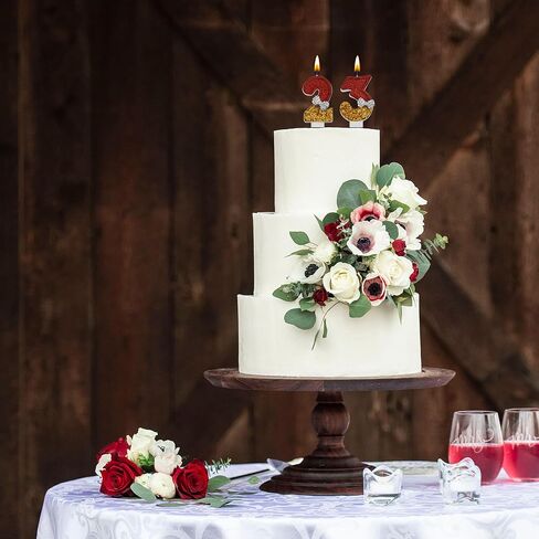 شموع عيد الميلاد الثالث والثلاثين، شموع عيد ميلاد ذهبية بعمر 32 و23 عامًا، هدايا تزيين تزيين الكيك لحفلة عيد ميلاد سعيد للنساء والرجال in Kuwait