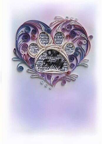 Blue Hydrangea Floral Sympathy Birthday Get Well Love Friend Boss Mom Daughter Girl Grandma Quilling Card, 5in x 7in in Saudi Arabia
