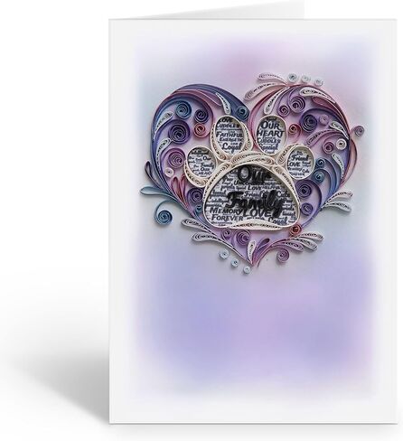 Blue Hydrangea Floral Sympathy Birthday Get Well Love Friend Boss Mom Daughter Girl Grandma Quilling Card, 5in x 7in in Saudi Arabia