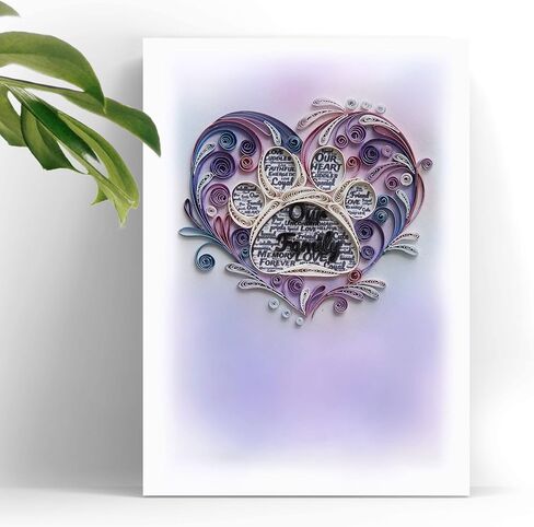 Blue Hydrangea Floral Sympathy Birthday Get Well Love Friend Boss Mom Daughter Girl Grandma Quilling Card, 5in x 7in in Saudi Arabia