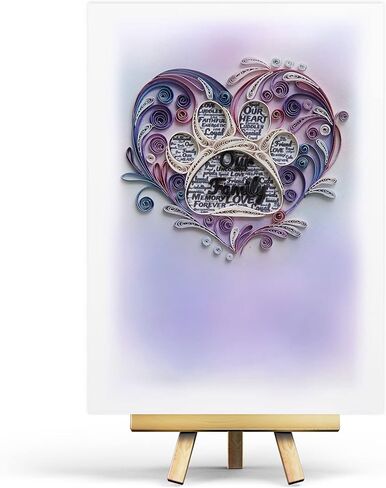 Blue Hydrangea Floral Sympathy Birthday Get Well Love Friend Boss Mom Daughter Girl Grandma Quilling Card, 5in x 7in in Saudi Arabia