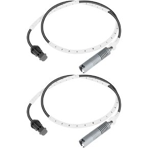 OCPTY ABS Wheel Speed Sensor Compatible for BMW 128i 2008-2013, 323i 2006-2007, 325i 2006, 328i 2007-2011 - Rear Driver and Passenger Side, Replace# 34526760425, 34526785021 2PCS