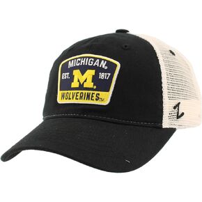 ZHATS Standard NCAA Officially Licensed Hat University Patch Switchback Black