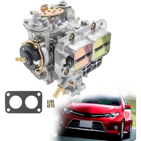 munirater Carburetor 2 Barrel 38DGAS, 32/36 DGEV, 32/36 DGAV Replacement for 1968-1979 Toyota Corolla E Choke Carb