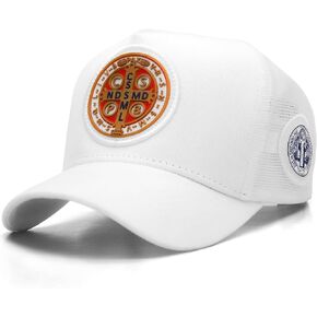 ساكوديدو | قبعة سائق الشاحنة Saint Benedict - قبعات Snapback، قابلة للتعديل، للجنسين، رائعة للصيد