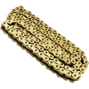 WFLNHB With O-Ring Drive Chain Gold Color 525-120 Replacement for Suzuki Honda Kawasaki ATV Motorcycle 525 Pitch 120 Links