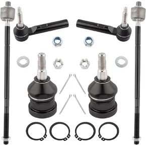 K80759 ES80646 ES3614 Front Inner & Outer Tie Rod Ends Lower Ball Joints Left & Right for Chrysler Pacifica 2004-2008, Pack of 6