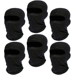 6 Pack of Ski Mask Bandana Face Hat for Outdoor Summer Face Covering Ice Silk UV Protection Balaclavas Headwear