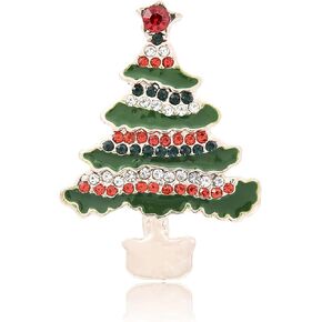 عيد الميلاد بروش دبابيس الكريستال شجرة عيد الميلاد ندفة الثلج الرنة جلجل جرس دبابيس عطلة حزب هدية للنساء in Kuwait