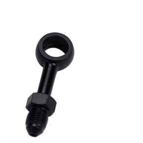 POWERJAMES Black 12mm Stainless Steel 30 Degree Banjos for Harley Davidson Brake Lines with AN3 Fittings (30 Degree)