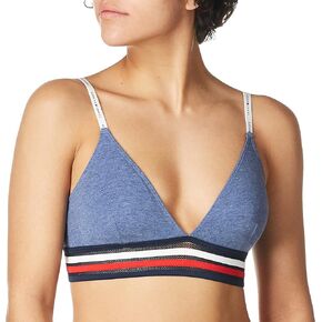 Tommy Hilfiger Women's Cotton Mesh Triangle Bralette Bra