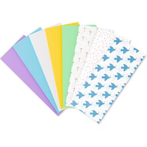 American Greetings 10" Medium Religious Gift Bags (Cross, Bible Verse, Dove) for Baptism, First Holy Communion, Confirmation, Easter, Wedding and Clergy Days - Kathy Davis Designs (5 Bags)