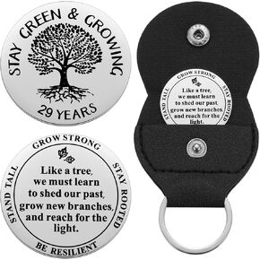 Ukodnus 1-11 Months AA Token, 1-30 Years Sobriety Coin, Tree of Life AA Chip, AA Medallion Recovery Chips, Alcoholics Anonymous Monthly & Yearly Celebrate Gift