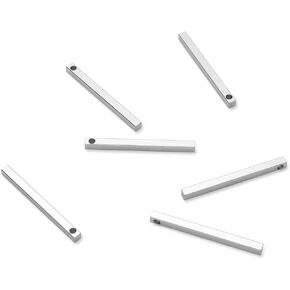 50pcs Adabele Raw Brass 15mm Vertical Bar Drop Jewelry Earring Findings Geometric Component No Plated/Coated for Jewelry Craft Making CX-E9
