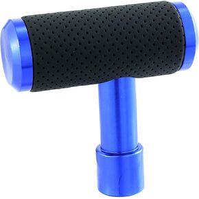 Abfer T Shifter Knob Car Gear Stick Head Replace Leather Shift Lever Knob Fit Most Automatic Manual Vehicles Trucks (Black)