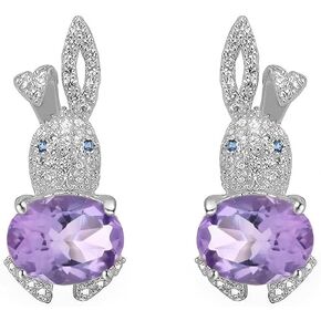 حجر الراين أرنب أقراط للنساء الفتيات هيبوالرجينيك لطيف كريستال جوهرة الأرنب الحيوان الحيوانات الأليفة الغضروف بعد لذيذ عيد ميلاد عيد الفصح عطلة مجوهرات هدايا لابنة ابنة in Kuwait