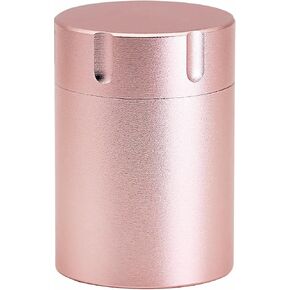 Portable Metal Small Pill Case, Aluminium Alloy Round Pill Box for Travel, Waterproof Pill Box Organizer, Pocket Daliy Pill Holder Pill Container for Medicine Vitamin Fish Oils (Black) in Kuwait