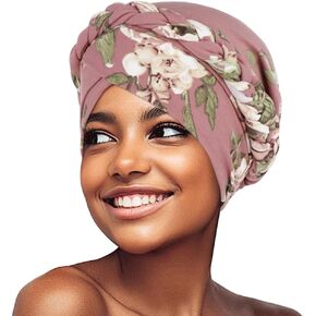 African Women Turban Caps Print Twist Braid Headwrap Pre Tied Chemo Cancer Bandana Headscarf Hair Cover Wrap Hats