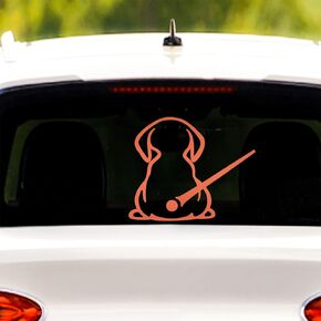 Cartoon Cute Animal Puppy Car Sticker Funny Dog Moving Tail Waving Wiper Sticker Rear Window Wiper Decal Windshield Sticker Waterproof Vinyl Decals Decoration for Car Wiper (Black)