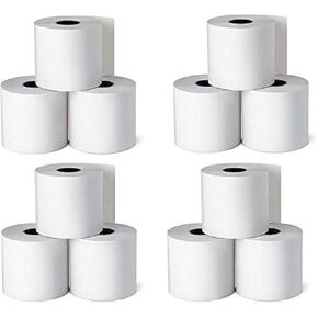 1InTheOffice Adding Machine, Register, and Calculator Rolls 2 1/4" x 130' 1-Ply, 12/Pack (130')