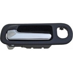 Dorman 82204 Front Driver Side Interior Door Handle Compatible with Select Honda Models, Chrome Lever; Black Housing