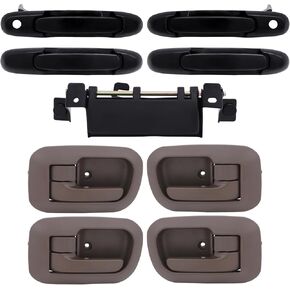 ECCPP Door handles 7Pcs Exterior Interior Front Rear Left Right Tailgate for 1998 1999 2000 2001 2002 2003 for Toyota Sienna