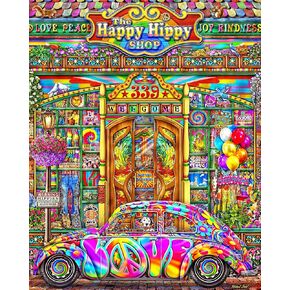 Springbok's 1000 Piece Jigsaw Puzzle The Happy Hippy Shop - Made in USA