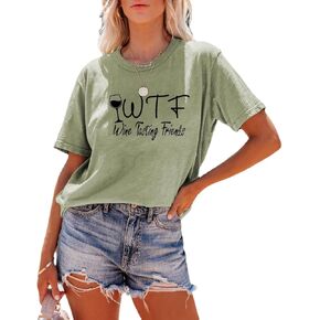 Women WTF Wine Tasting Friends Tshirt