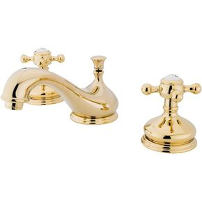 Kingston Brass KS1167BX 8 in. Widespread Bathroom Faucet, Brushed Brass