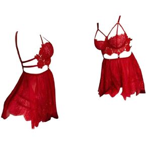 Sexy Women Lace and Applique Lingerie Set with G string Perfect for Weddings/Valentines