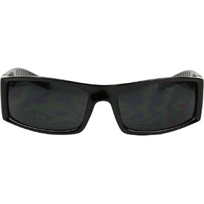 ShadyVEU Slim Flat Top Rectangular Retro Sunglasses 80s Hardcore Cool OG Locs Hip Hop Gangster Biker Men's Shades