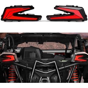 HAKA TOUGH LED أضواء خلفية يسار لملحقات Can Am Maverick X3 2017-2024، المصابيح الخلفية لـ Can Am X3 XDS XRS Max Turbo R، مصابيح ذيل جانبية للركاب قطعة واحدة in Kuwait