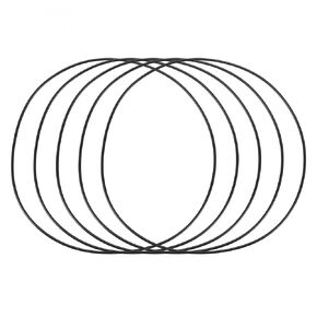 uxcell Nitrile Rubber O-Rings, 140mm OD 136mm ID 2mm Width, Metric Sealing Gasket, Pack of 5