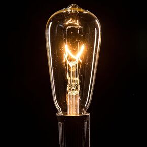 Hometown Evolution, Inc. Box of 25 ST40 Lantern Edison 7 Watt C9 (E17) Intermediate Base Replacement Light Bulbs