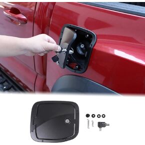 Car Fuel Tank Cap Replacement Anti-theft Lock Cap Fit Toyot@a Tacoma 2016-2023 Truck Door Locking Gas Cap Tank Cover Fuel Filler Door Protector with Lock Trim Cover Decoration Kit Accessories