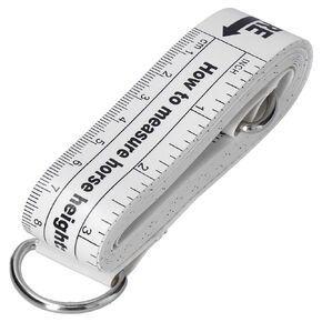 Horse Tape, 2.42m Measure Horse and Pony Height/Weight Tape Foldable Double Sided Chart Horse Weight Tape Horse Measuring Stick for Farm Animal Husbandry
