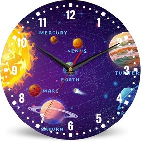 SPUNKER Wall Clocks,African Woman Bath Wall Clocks,Yellow Duck Battery Operated Wall Clock Silent Non-Ticking Decorative for Home Kitchen Bathroom Living Room Bedroom Office 10 Inch