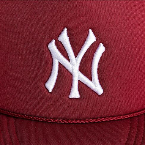 47 New York Yankees (NY Yankees) Mens Womens Adjustable Trucker Hat Foam Front Mesh Baseball Cap, Snapback, Red, One Size in Saudi Arabia