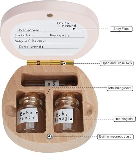 Baby Teeth Box,Tooth Holders for Kids Keepsake,Tooth Boxes for Lost Teeth for Kids,Teeth Storage Holder,Dropped Tooth Keepsake Storage Box to Keep the Childhood Memory,Gift for Baby Boy in Saudi Arabia