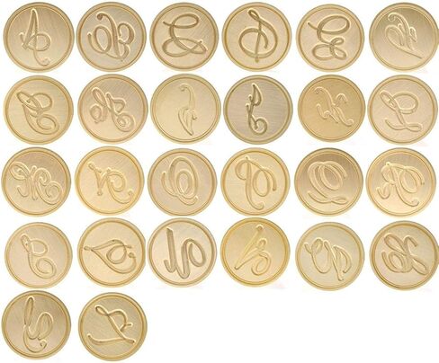 الخط العتيق A-Z 26 الحروف الأبجدية الأولية ختم ملاعق الشمع الشموع ختم الختم (حرف N) in Kuwait