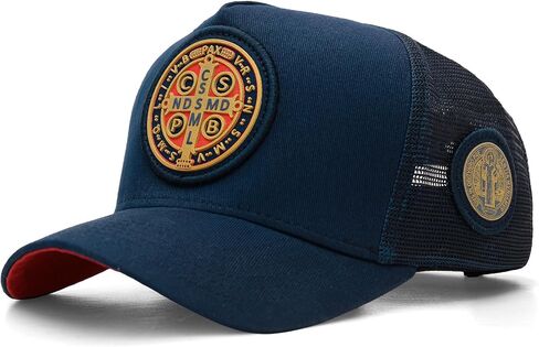 ساكوديدو | قبعة سائق الشاحنة Saint Benedict - قبعات Snapback، قابلة للتعديل، للجنسين، رائعة للصيد in Kuwait