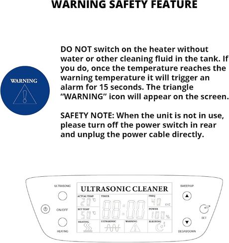 SRA TruPower UC-20D-PRO Professional Ultrasonic Cleaner, 2 Liter Capacity with LCD Display, Sweep/Degas, Adjustable Power, Sleep Function, 2 Baskets, Wire Ring Rack and Wire Beaker Holder in Saudi Arabia