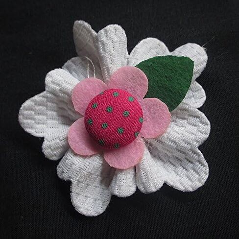 Chenkou Craft Large 6CM Padded Felt Ribbon Flowers Bow Appliques Decoration 15pcs in Saudi Arabia