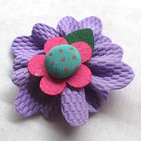 Chenkou Craft Large 6CM Padded Felt Ribbon Flowers Bow Appliques Decoration 15pcs in Saudi Arabia