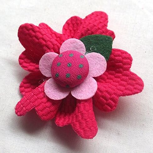 Chenkou Craft Large 6CM Padded Felt Ribbon Flowers Bow Appliques Decoration 15pcs in Saudi Arabia