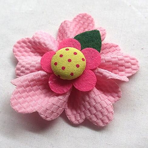 Chenkou Craft Large 6CM Padded Felt Ribbon Flowers Bow Appliques Decoration 15pcs in Saudi Arabia