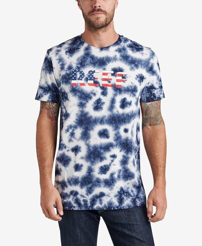 Reef Mens Tie Dye Short Sleeve Tee in Saudi Arabia
