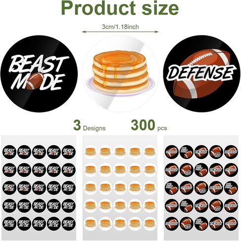 300 Pcs Football Helmet Decal Football Stickers Self Adhesive Helmet Stickers for Youth Hockey Baseball Softball Batting Vinyl Decal (Assorted Color, Text Style) in Saudi Arabia