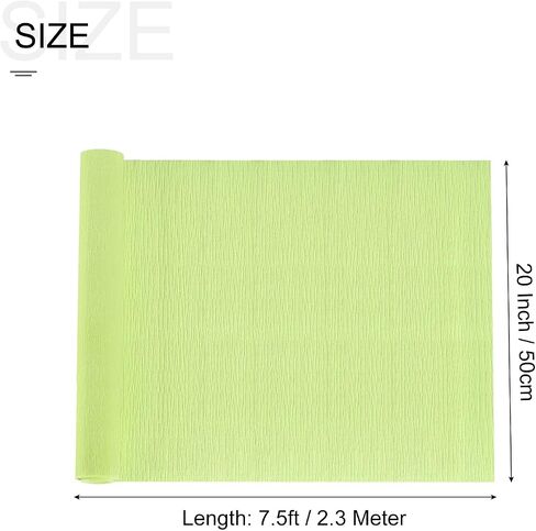 MECCANIXITY Crepe Paper Roll 7.5ft Long 20 Inch Wide for Wedding Ceremony Various Large Festivals Decoration, White in Saudi Arabia
