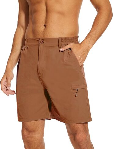 Hiking Shorts Men, Quick-Dry Fishing Shorts for Men Lightweight Stretch Work Shorts Causal Travel in Kuwait